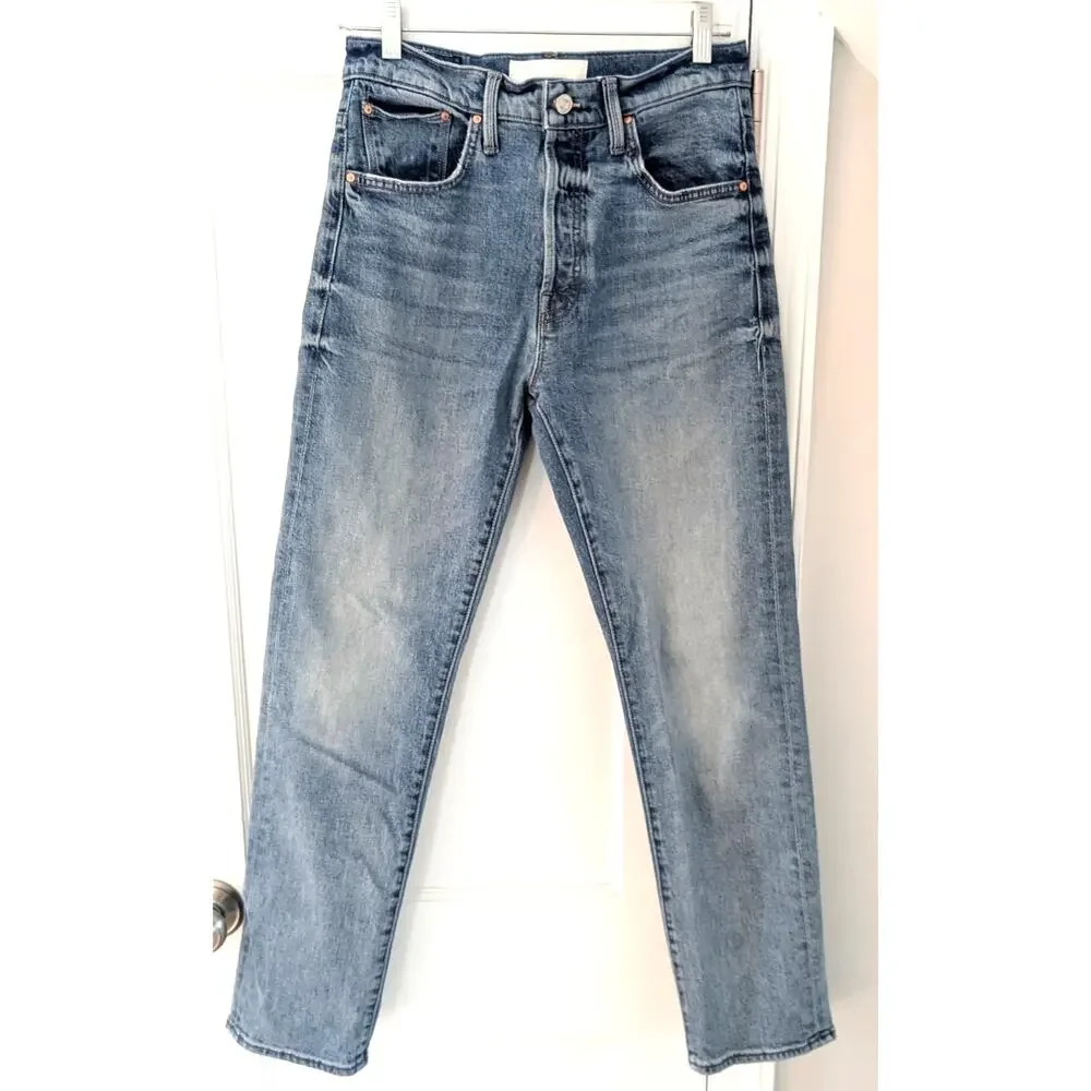Mother Jeans / HIGH WAISTED HIKER HOVER Straight Leg Jeans / Wild & Free Wash